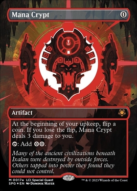 MTG 魔力の墓所 Mana Crypt MPS FOIL 部分光沢 英語版 MTG 魔力の墓所