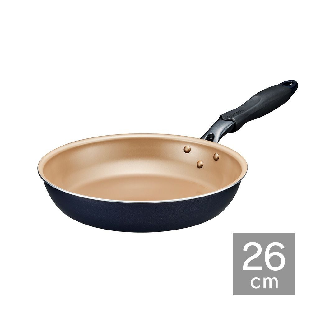 evercook(エバークック) ガス火専用 軽量 フライパン 26cm ネイビー