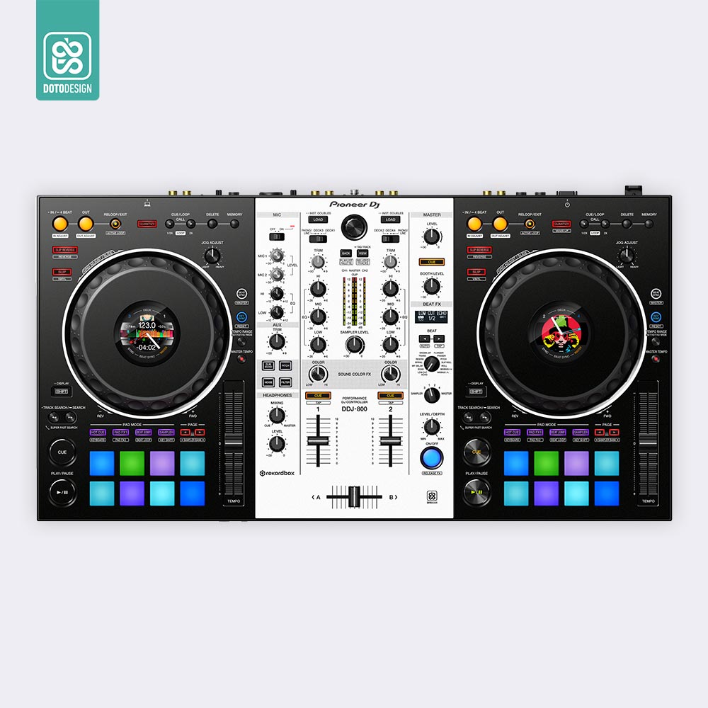Pioneer DDJ-800（ステッカー付）セット DDJ-800 (archived) 2-channel
