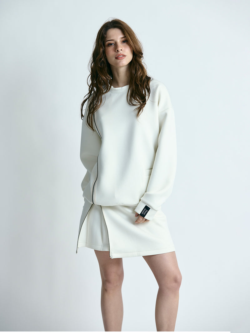 段ボールスウェット サイドジップ開きトレーナー – Doux Avenir ドゥ