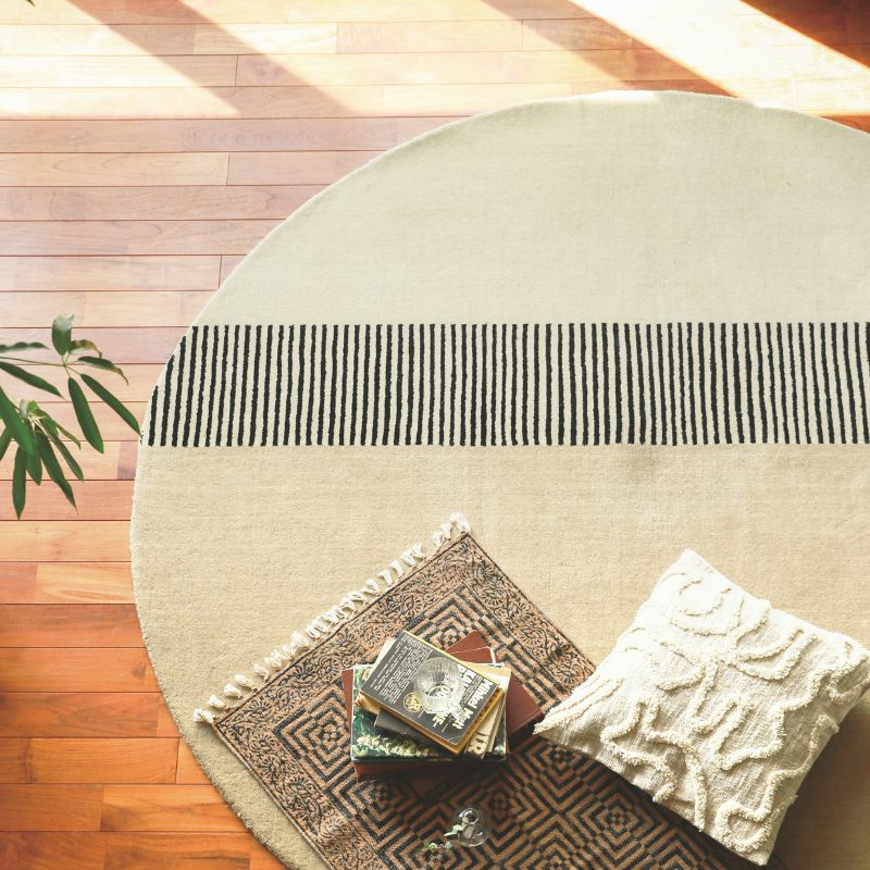 Bフライデーセール ナムダ円形ラグ 57センチ サマー Bフライデーセール