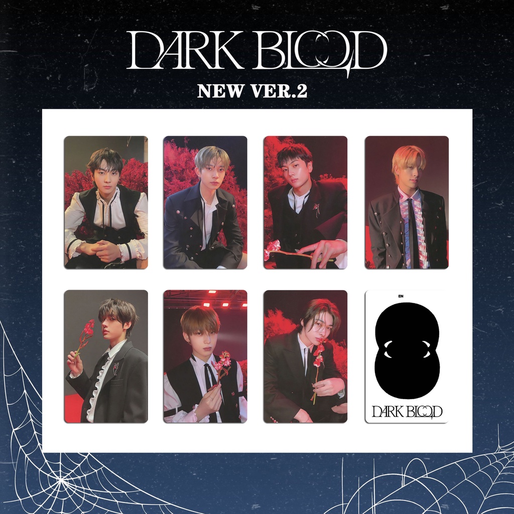 7 Unids/set EN-HYPEN Album DARK BLOOD Photocards Lomo Cards