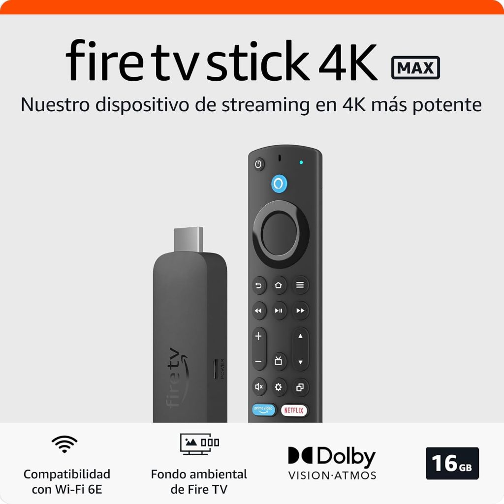 Amazon Fire TV Stick 4K Max (modelo mais novo) suporte Wi-Fi 6E