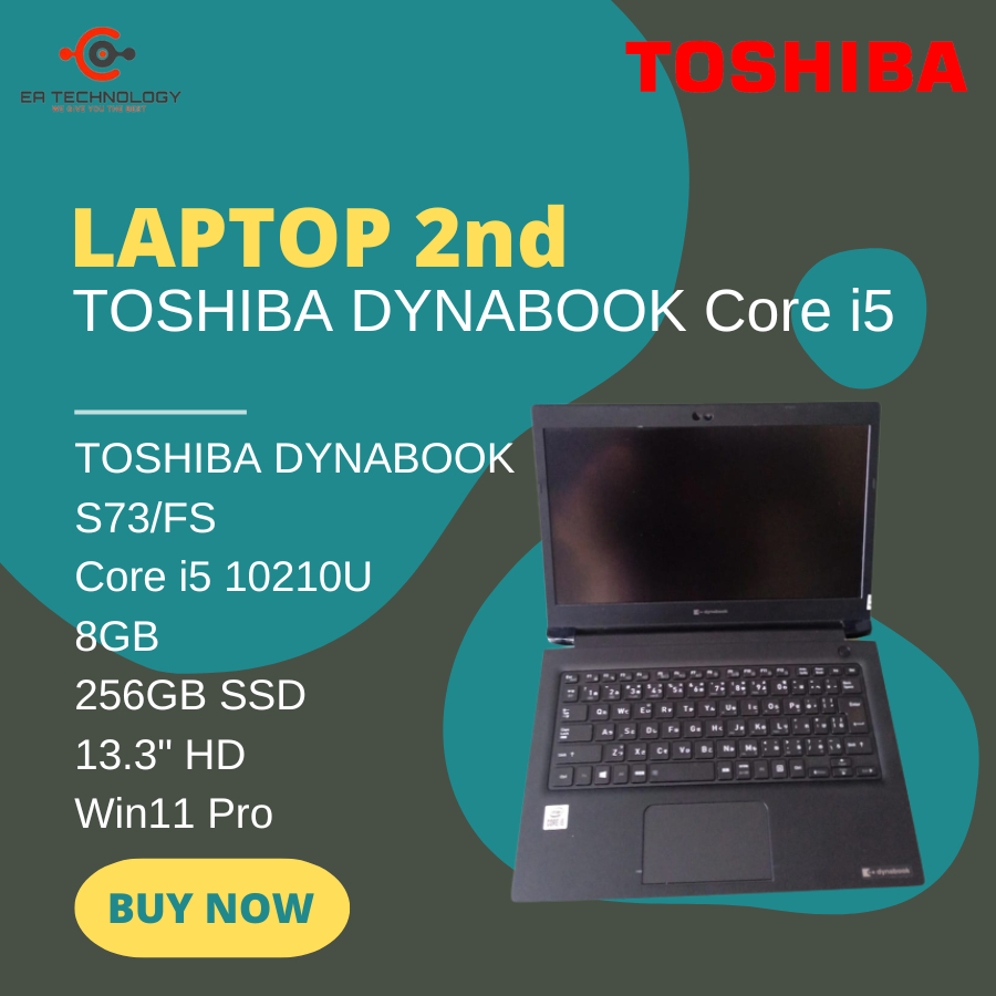 Jual TOSHIBA DYNABOOK S73/FS Core i5-10210U 8GB 256SSD 13.3 HD