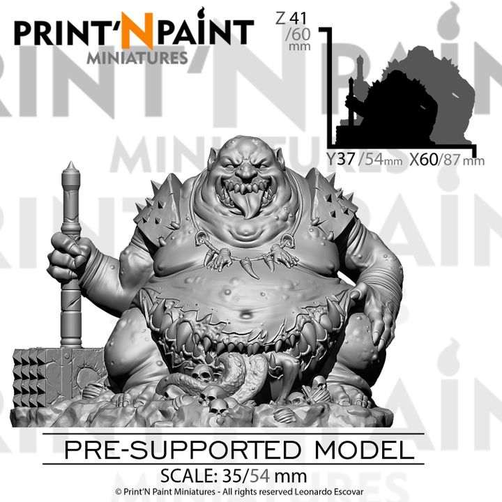 3D Printable Gluttony by Leonardo Escovar