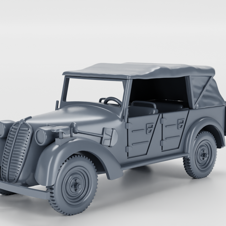 3D Printable Tatra 57k “Hadimska” - opened and closed (Czech, WW2