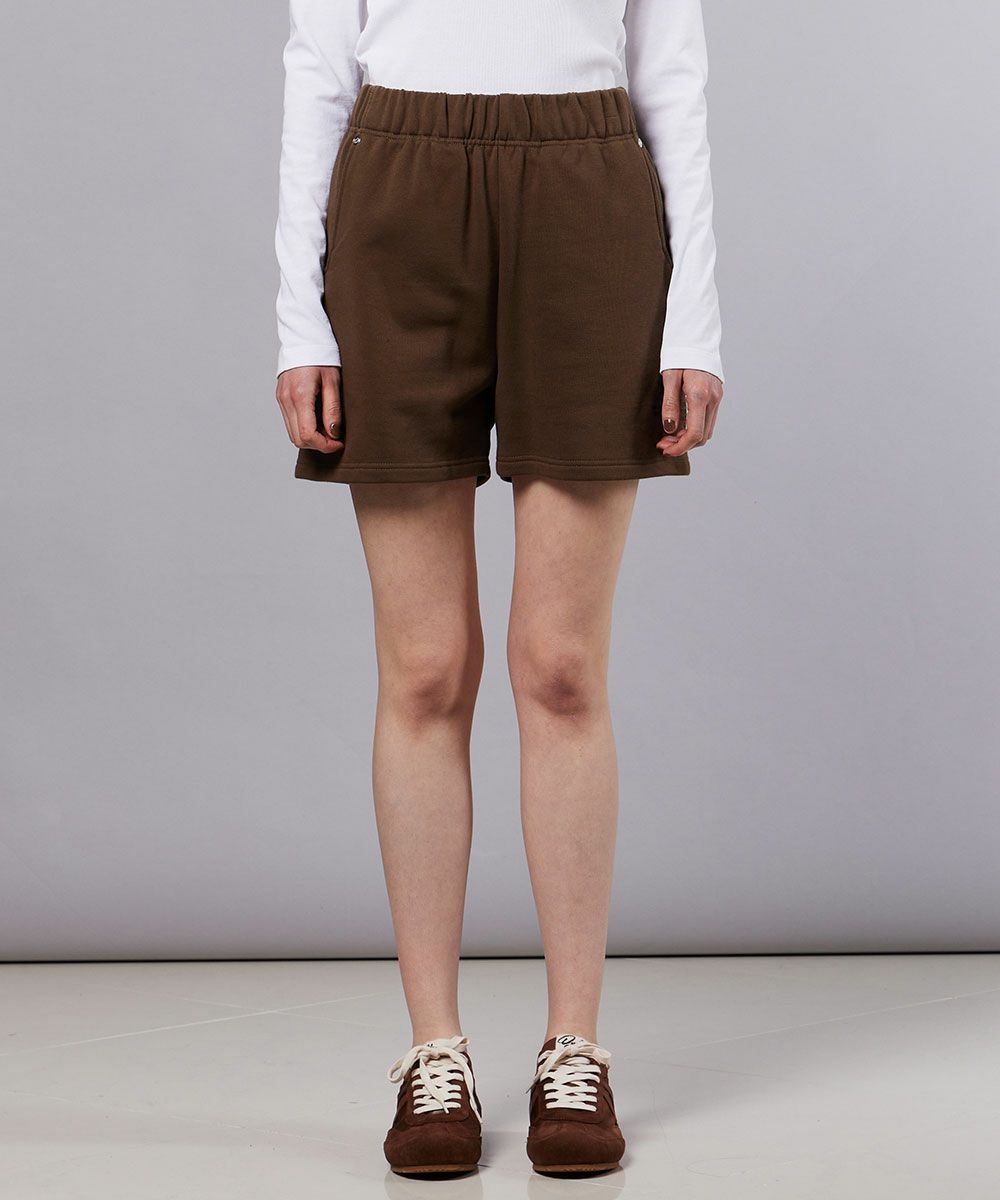 ESSENTIAL / ロゴ裏毛ショートパンツ BOTTOMS Night STORE | ダブル