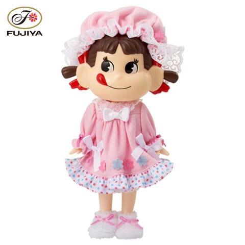 dショッピング |不二家 公式 ぱちくりペコちゃん人形 スヤスヤおねんね