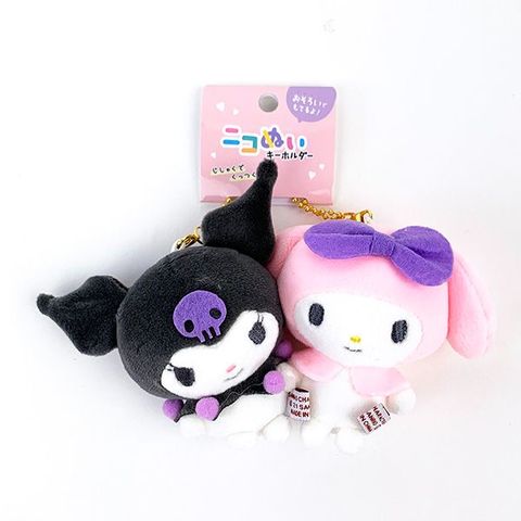 dショッピング |サンリオ ニコぬいキーホルダー マイメロディ&クロミ