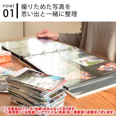 dショッピング |PDフォトアルバム 【サイズ用 粘着リフィル5枚入り