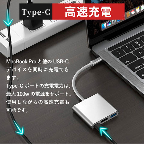 dショッピング |送料無料 TYPE-C TO HDMI 変換アダプタ USB-C Digital