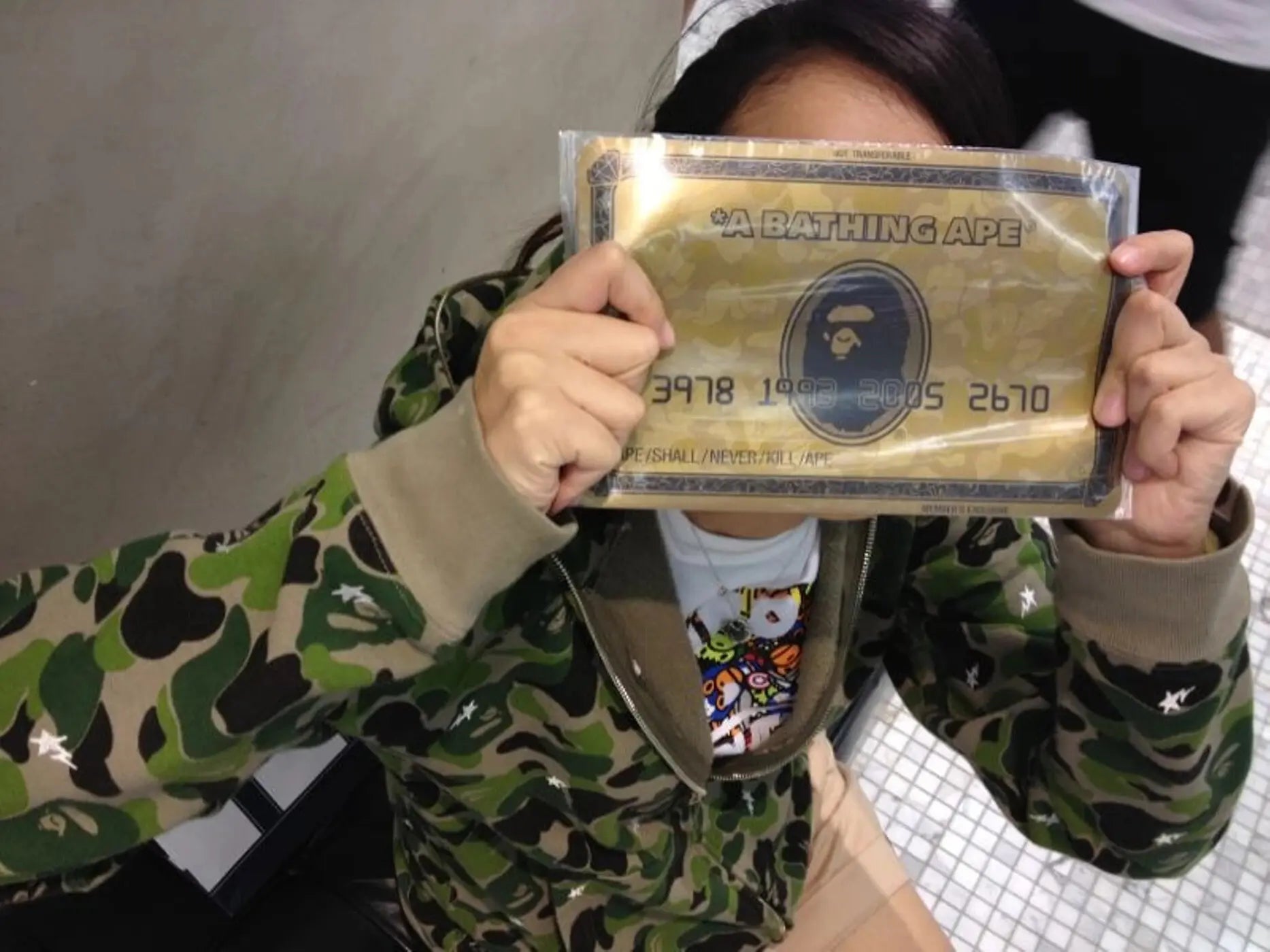 BAPE Mouse Pad Gold membership card – Designstoresyd