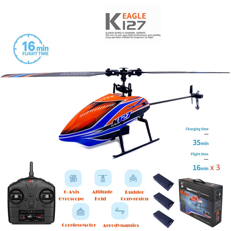 WLtoys K127 RC Helicopters 6-Aixs Gyroscope Helicotper | dronesset