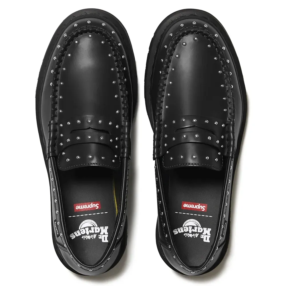 Dr. Martens x Supreme Studded Penton Loafer Black - Droper