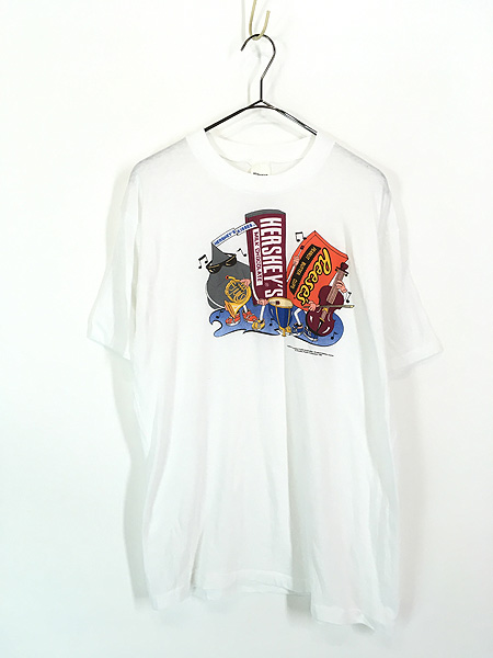 古着 90s HERSHEY'S ハーシーズ チョコレート オーケストラ Tシャツ L