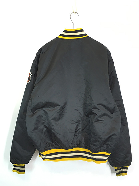 古着 80s USA製 STARTER NHL Boston Bruins ブルーインズ 光沢 サテン