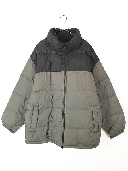 古着 90s GAP 軽量 2tone 防水 PUコーティング シェル ダウン