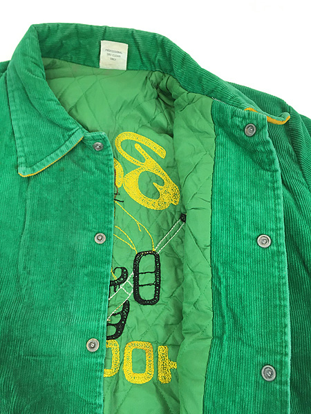 古着 80s USA製 Birdie チェーン ステッチ パデット 襟付き