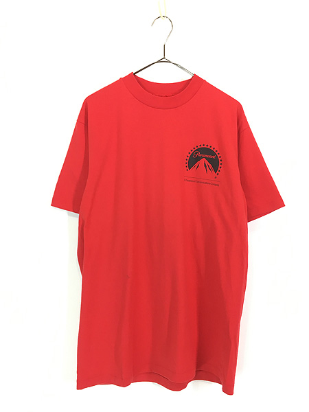 古着 80s USA製 Paramount ワンポイント 映画 ムービー Tシャツ L