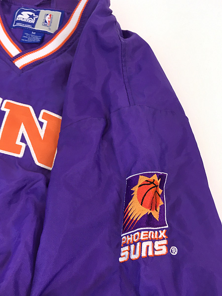 古着 90s STARTER NBA Phoenix Suns サンズ プルオーバー ナイロン