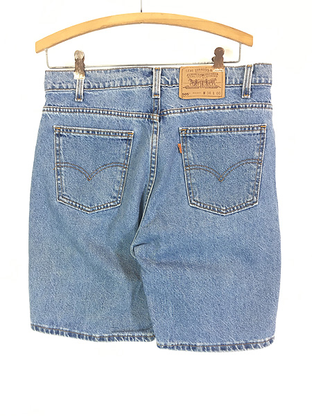 古着 90s USA製 Levi's 505 「00 レングス」 ブルー デニム ショーツ