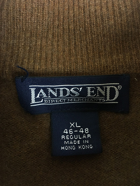 古着 90s LANDS' END 豪華 100% カシミヤ ニット ハイネック