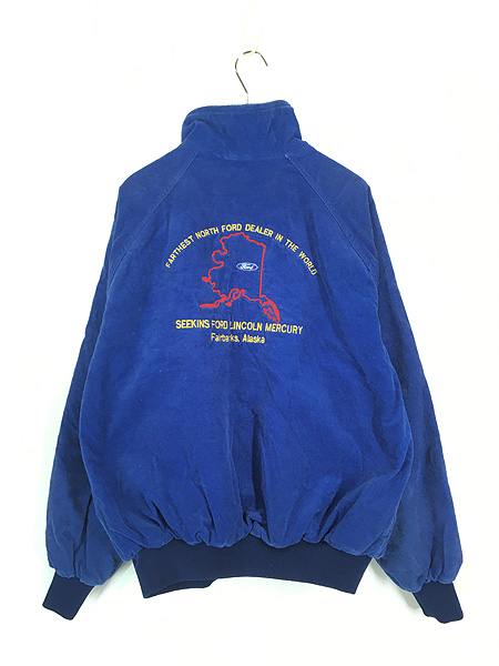 古着 80s USA製 「FORD」 車 企業 パデッド スタンドカラー