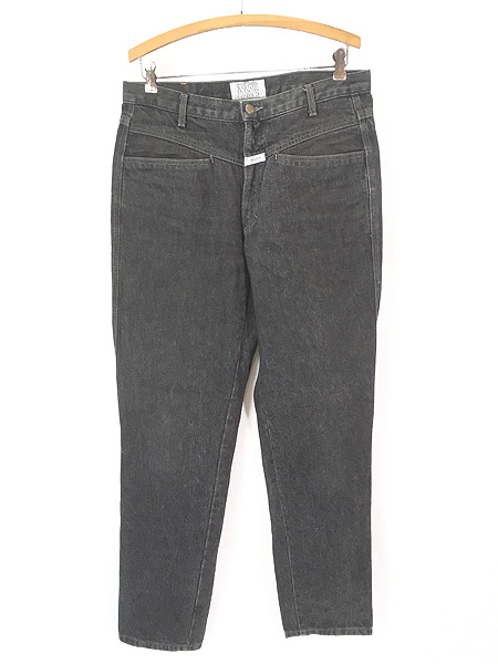 古着 80-90s USA製 MARITHE FRANCOIS GIRBAUD 先染め ブラック デニム