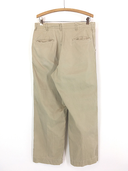 古着 40s 米軍 US ARMY M-45 「45カーキ」 ボタンフライ ミリタリー