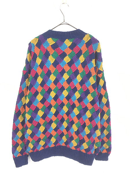 古着 90s Northern Isles マルチ ブロック パッチワーク ラミー