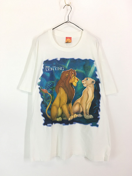 古着 90s Disney The Lion King ライオンキング シンバ ナラ Tシャツ