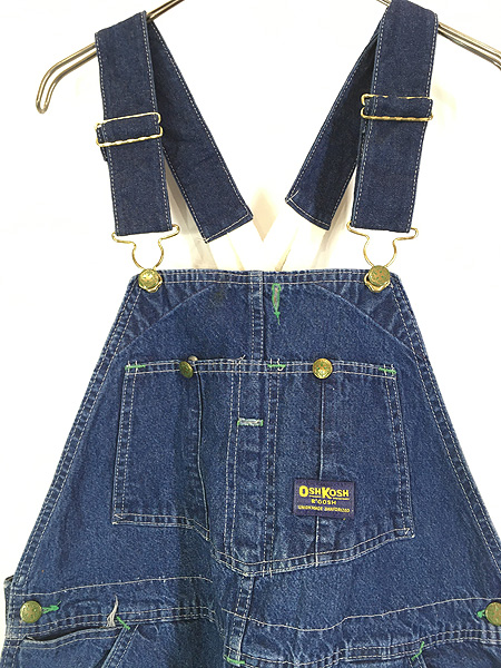 古着 70-80s USA製 Oshkosh B'gosh ローバック 濃紺 デニム ワーク