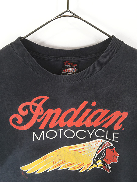 古着 90s USA製 Indian Motocycle インディアン モーターサイクル T