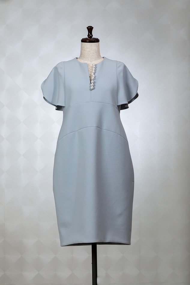 YOKOCHAN ヨーコチャン 半袖パール（水色）ドレス | 結婚式