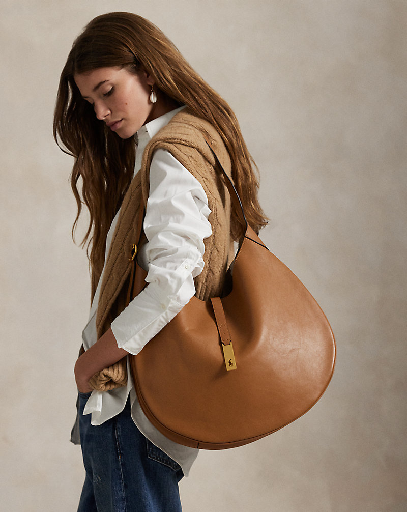 Polo ID Calfskin Large Shoulder Bag | Ralph Lauren