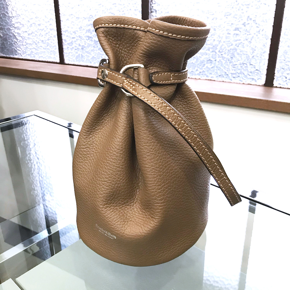 ミニ財布を入れるなら！！Daniel&Bob P.SACCA-14 ALCE accopiato 巾着