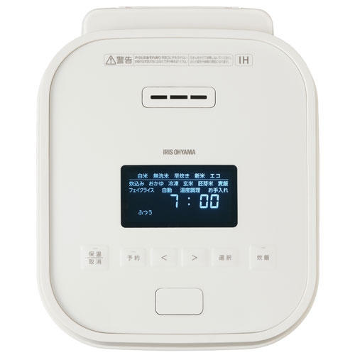 アイリスオーヤマ 炊飯器 銘柄炊き IH炊飯ジャー 5.5合 ホワイト RC