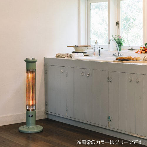 アラジン 電気ストーブ 遠赤グラファイトヒーター 1灯管 グリーン CAH