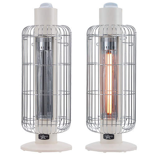 アラジン 電気ストーブ 遠赤グラファイトヒーター トリカゴ ホワイト