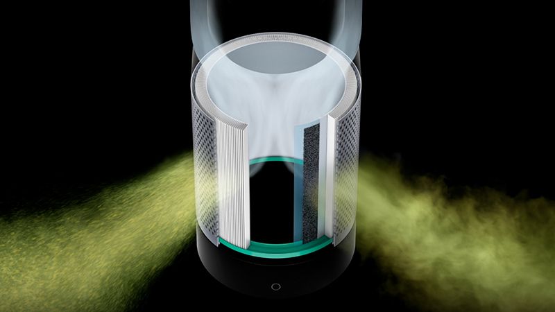 Dyson Pure Cool™ 空気清浄機能付タワーファン アイアン／サテンブルー