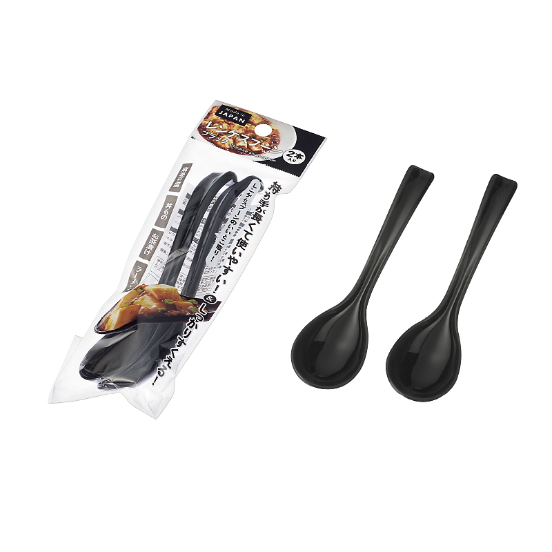 レンゲスプーン 2本入(ブラック) | エコー金属株式会社