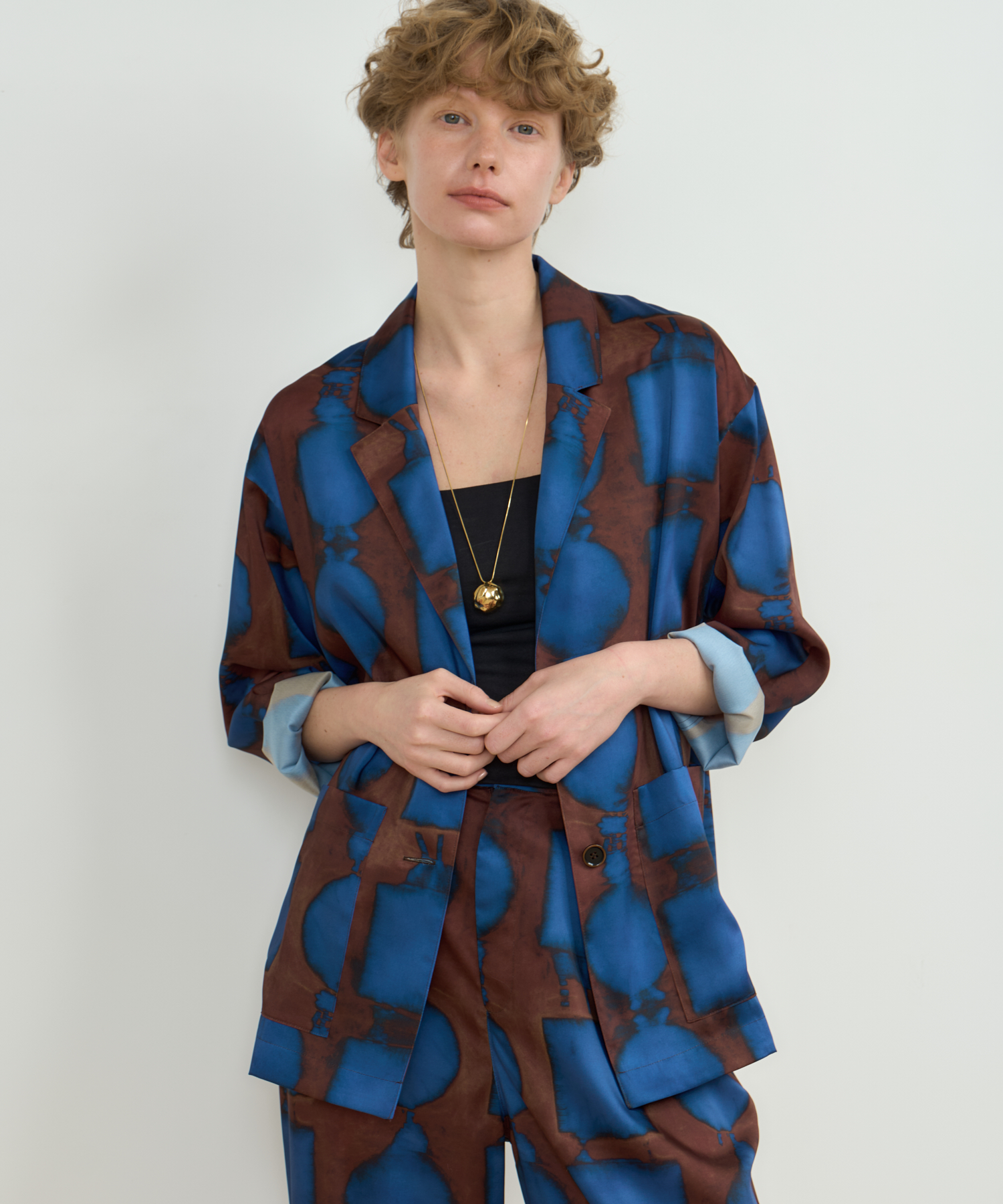 Pattern art プリントジャケット ｜ハウス オブ ロータス＜HOUSE OF