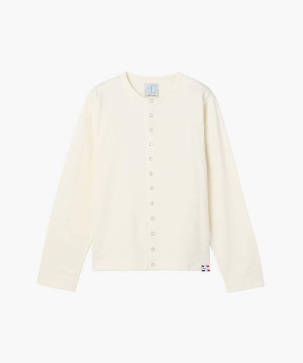 メンズ コットン メルトン カーディガンプレッション [Made in France