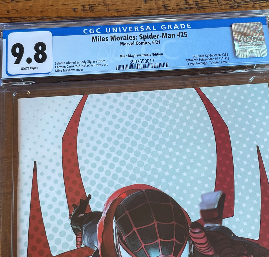 MILES MORALES SPIDER-MAN #25 CGC 9.8 MIKE MAYHEW 