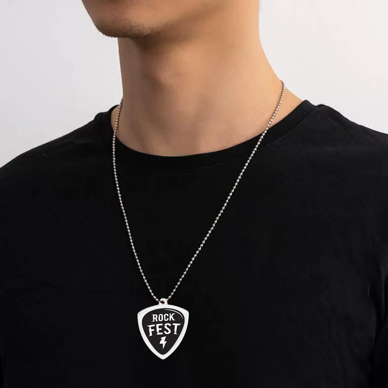 ハメパチ トライアングル型 ペンダント ギターピック ネックレス