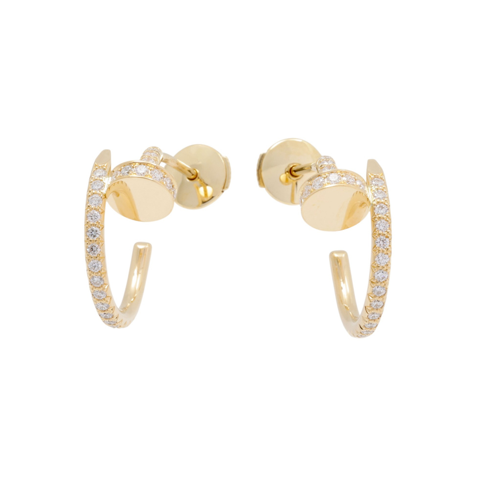 中古] カルティエ ジュストアンクル フープ ピアス スモールモデル