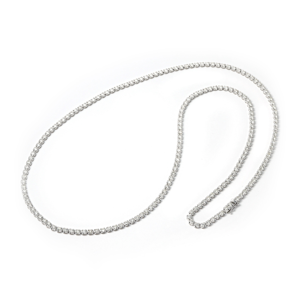 K18ホワイトゴールド ダイヤモンド ネックレス J282834 | ユキザキ