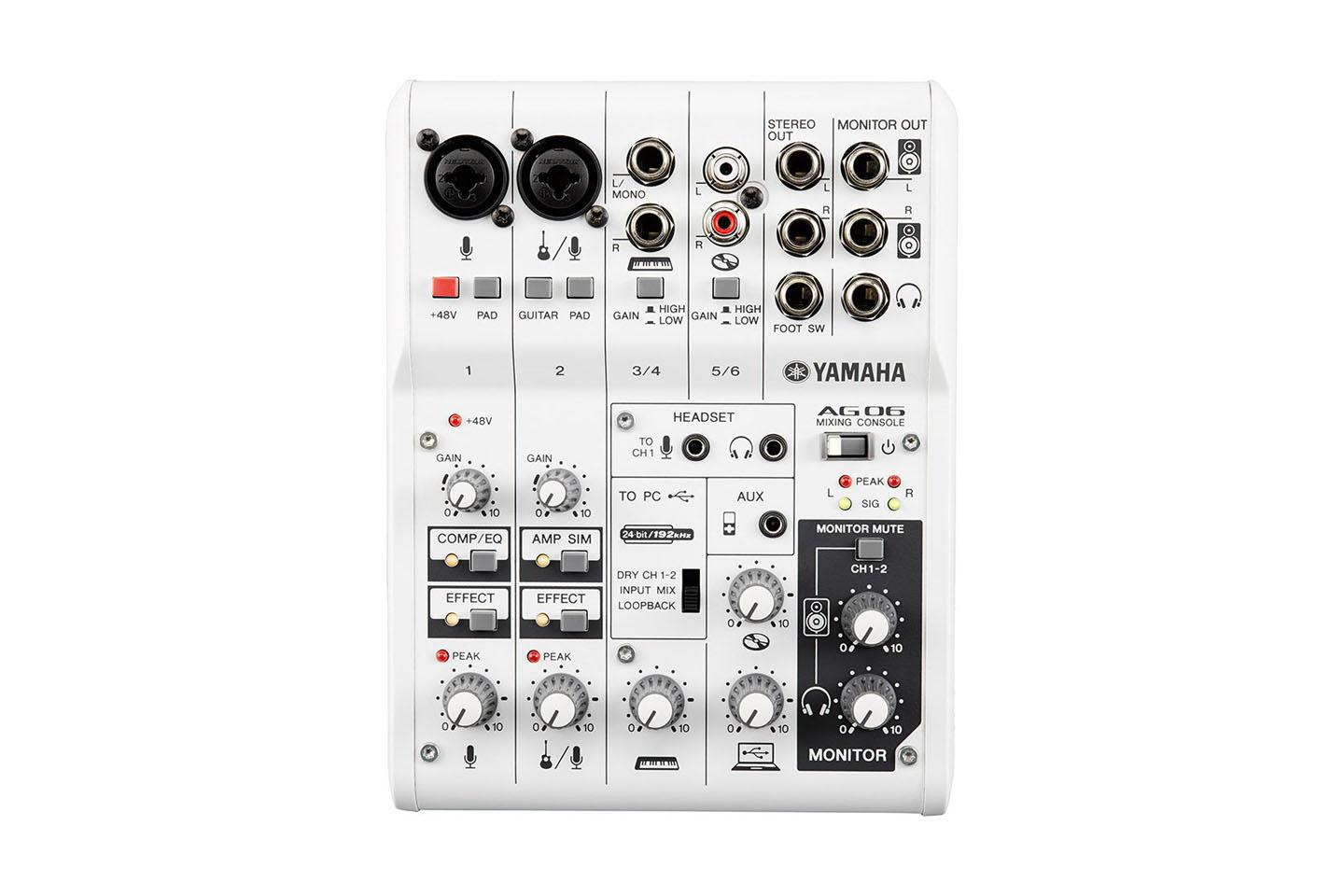 YAMAHA AG06(6chウェブキャスティングミキサー)｜撮影機材レンタルから