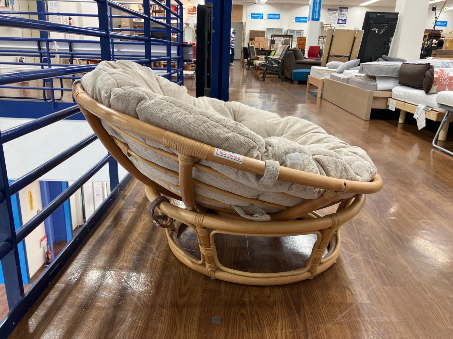 ニトリ パパサンチェア ナチュラル×グレー ファブリック｜トレファクONLINE