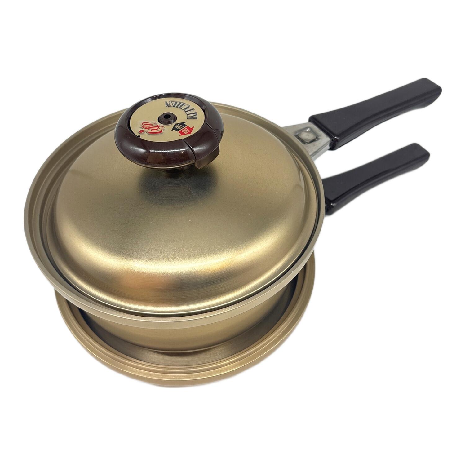 しばのキッチン (シバノキッチン) 片手鍋 ゴールド アルマイト製品 3P